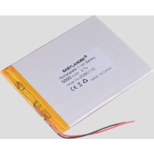 3580110 5000MAH lithium polymer li ion battery 3.7V The tablet battery 8 inches N83, N86 A86 A85, Rechargeable battery