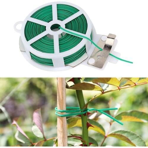 Multifunctional Plastic Steel Twist Tie Sturdy Reusable Garden Flower Plant Support Strap Tie Home Improvement Cable Ties 100m