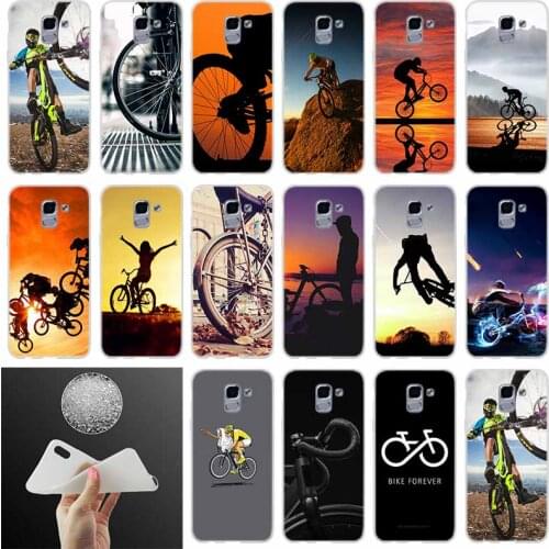 Soft silicone Phone case Cover BIKE CYCLING FOR Coque Samsung Galaxy J6 J4 J8 J7 2018 Plus J3 J5 J7 Prime Pro 2017 2016 Casse