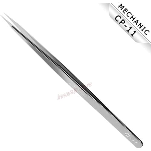 Jump Wire Tweezers MECHANIC CP-11 Precision Very Hard Sharp Toothed Non-Magnetic Stainless Steel Clip Repair Flying Wire Tweezer