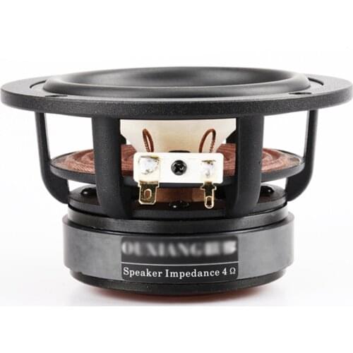 Full Range Speaker 4 Inch Aluminum Frame Speaker 4/ 8 Ohm 15W Desktop Bookshelf Speaker DIY Stereo HiFi Loudspeaker