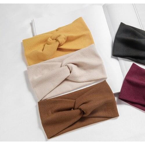 1PCS Thread Crossing Hair Holder Hairbands Fleece Bow Animal Ears Headband For Women Girls Turban Fashion Hair Accessories