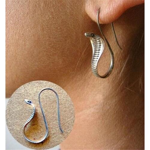 Egyptian Cobra Earrings Snake Egyptian Jewelry Earrings for Women Fashion Jewelry Women Egypt Puck Rock Style