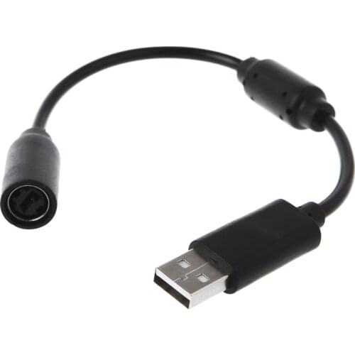 USB Breakaway Cable Adapter Cord Replacement For Xbox 360 Wired Game Controller