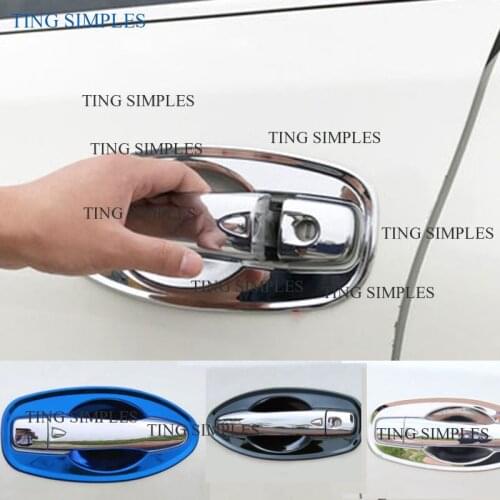 Car styling door handle cover door handle bowl trim fit for x-trail t32 rogue xtrail 2014-2018 stainless steel accessories
