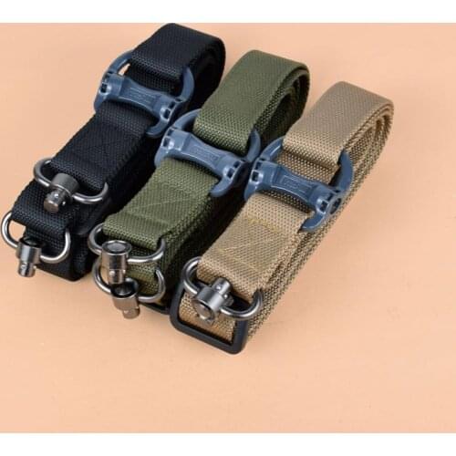 Military 2 Points Adjustable MS4 Dual QD Tactical Rifle Sling Hunting Nylon Gun Strap Tactical Mount Safety Gun Straps
