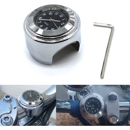Waterproof 7/8 1 Inch Motor Motorcycle Handlebar Mount Dial Clock Watch Universal For Yamaha FZ1 FAZER FZ6R FZ8 XJ6 FZ6 MT-07 09