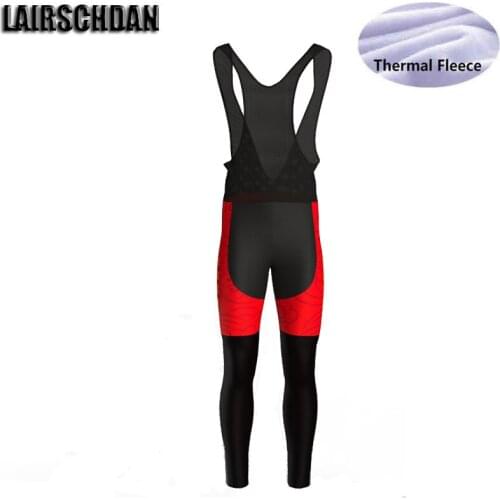 LairschDan Winter Cycling Pants Women Thermal Fleece Bicycle Trousers 9D Gel Pad Bib Bike Pants Men Warm Pantalon Largo Ciclismo