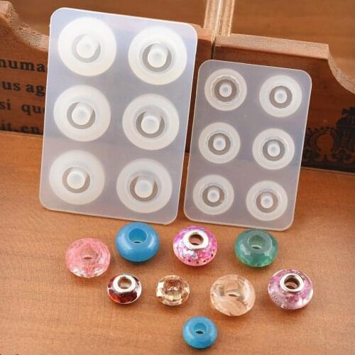 1PC Round Diamond Beads Liquid Silicone Expoxy Mold Resin Jewelry Mold UV Pendant Jewelry Accessories Handcraft Jewelry Tool