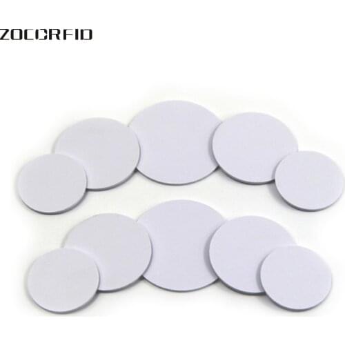 50pcs Ntag213/S50 NFC Tags Phone Available Adhesive Labels RFID Tag Coin Holder Capsules Box Storage Clear Round Display
