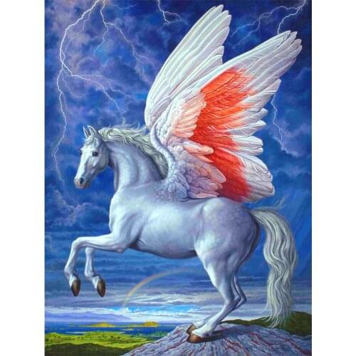 5D Diy Diamond Painting Unicorn Angel 3D Cross Stitch Diamond Embroidery Needlework Full Drill Square Round Diamond Mosaic