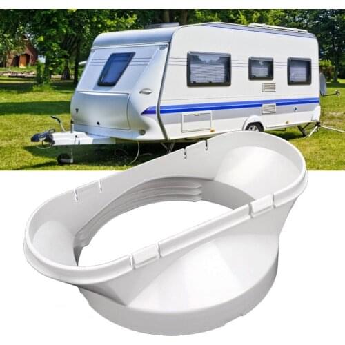 Exhaust Hose Adapter Thicken Flat Mouth White 13cm Exhaust Hose Interface for Portable Air Conditioner