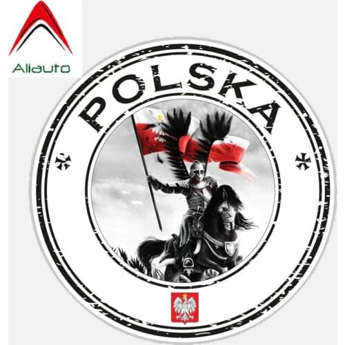 Aliauto Fashion Car Sticker Poland Polska Husarz Decor Vinyl Decal Cover Scratches for Golf 5 Kia Ceed Seat Ibiza,11cm*11cm