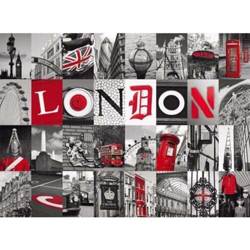 5D DIY diamond painting landscape London Big Ben,Paris Tower Home Decoration Diamond Embroidery Mosaic Needlework Christmas Gift
