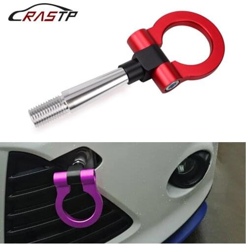 RASTP-Racing Screw Aluminum CNC Front Tow Hook Trailer For Mitsubishi Lancer EVO EX 2008-2011 RS-TH008-4