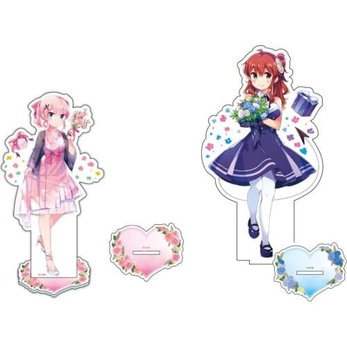 Anime The Demon Girl Next Door Yuko Yoshida Momo Chiyoda Lilith Cartoon Acrylic Figure Stand Model Plate Desktop Decor