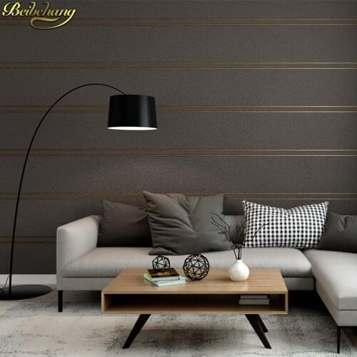 Beibehang Modern Luxury Striped Wallpaper Living room papel de parede 3D Luxury wall papers home decor wallpaper for walls 3 D