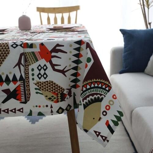 Bohemia Cotton Table Cloth Cartoon Animal Tablecloths Table Cover Rectangular Tablecloth Tablecloth On The Table Manteles Para