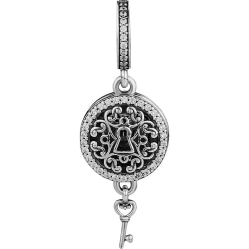 Regal Key Hanging Charm Silver Beads For Jewelry Making Fits Original bracelet silver 925 original Fashion Female Jewelry Beads