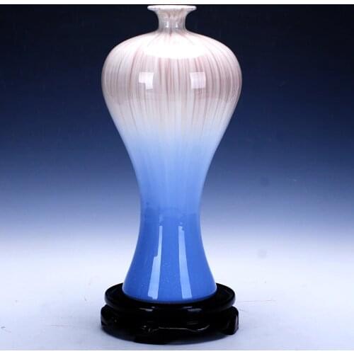 Jingdezhen Fashion Modern Style Kiln Change Ceramic Tabletop Flower Wedding Decorative Vase 10 Sizes Home Decoration Accessories