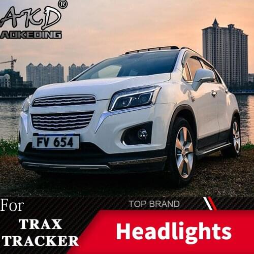 Head Lamp For Chevrolet Trax 13-17 Tracker Headlights Fog Lights Daytime Running Lights DRL H7 LED Bi Xenon Bulb Car Accessories