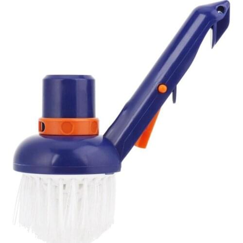 Nylon Bristle Swimming Pool Step Corner Cleaning Brush Scrubber Hot Tub Wash Tool