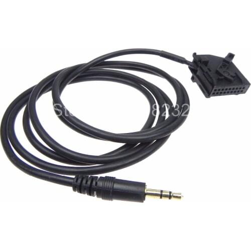 5pcs High Quality male Jack AUX adapter input cable Phone Pod MP3 For Mercedes Comand 2.0 cable length 145cm AUX cable