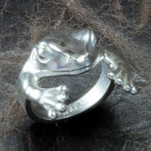 Frog Animal Rings For Women Frog Toad Metal Wrap Ring Wedding Ring Men Grilfriend Party Gifts