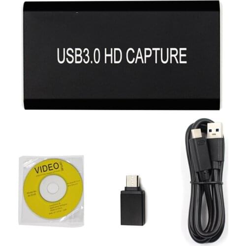 HDMI to USB3.0 HDMI Video Capture Converter HD Game video Live Streaming Record 1080p 60fps Support OBS Studio Windows Mac Linux