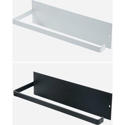 Kitchen Storage Bar Rack Counter Cling Iron Towel Tool Easy installation