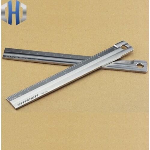 Titanium Alloy Metric Ruler Primary School Stationery Ruler 15cm Measurement Tool Drawing Ruler