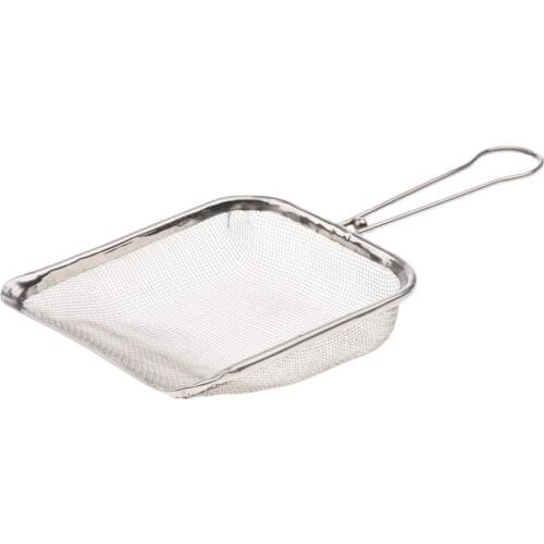 Reptile Sand Shovel Metal Poop Scoop Terrarium Cleaning Tools Silver