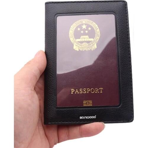Fashion Passport ID Card Document PVC Cover Case Holder Travel Card Holder Fits Standard Passport Small Wallet For Women And Men