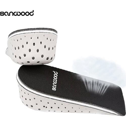 New Trendy Mens Womens Fashion Comfortable Breathable Height Increase Eva Insoles Shoe Pads