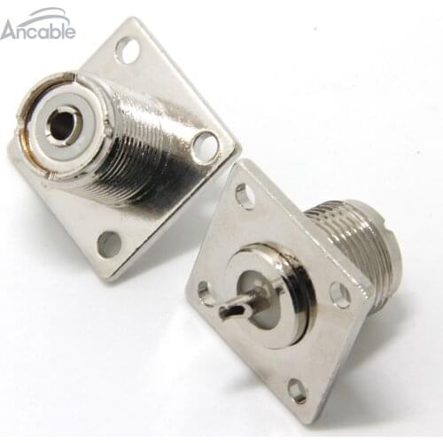 SO239 UHF PL259 Jack Panel Mount for CB Ham Radio Antenna,2-Pack
