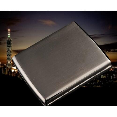 Portable Metal Stainless Steel Cigarette Case Box 20 Cigarettes Case Holder Retro Smoke Tool Pocket Smoking Accessories