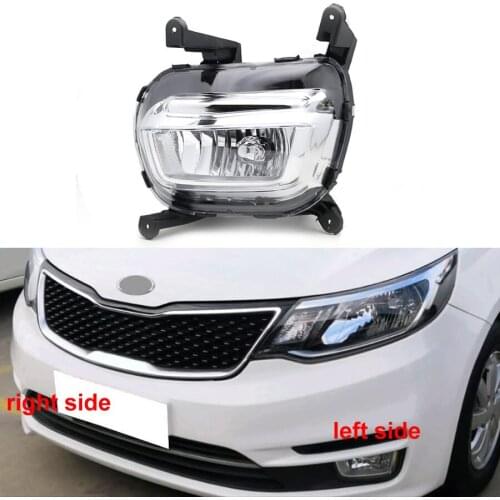 For Kia K2 2015 2016 Fog Lamp Driving Car Front Bumper Grille Signal Lamp Fog Lights Assembly