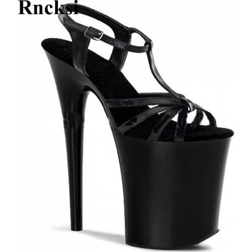 Rncksi Sexy Dance Shoes New Women Sexy sandals platform 20cm Ultra high heels Pole Night clubbing Dance Girls Sandals Shoes