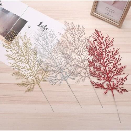 Christmas Decorations Glitter Simulation Root Branches and Leaves Shopping Mall Hotel Christmas Tree Ornaments