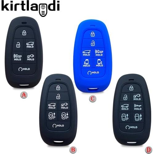 Silicone Key Cover Shell Case for Hyundai Sonata Santa Fe Tucson NX4 Solaris Hybrid NEXO New Grand Protection Remote Fob Holder
