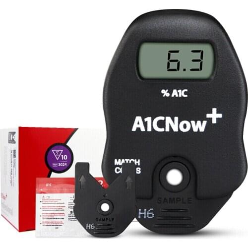 PTS Diagnostics HbA1c Now+ System Professional Diabetic Home Test Kit Blood Glucose Monitor 10 Test Strips Import From USA