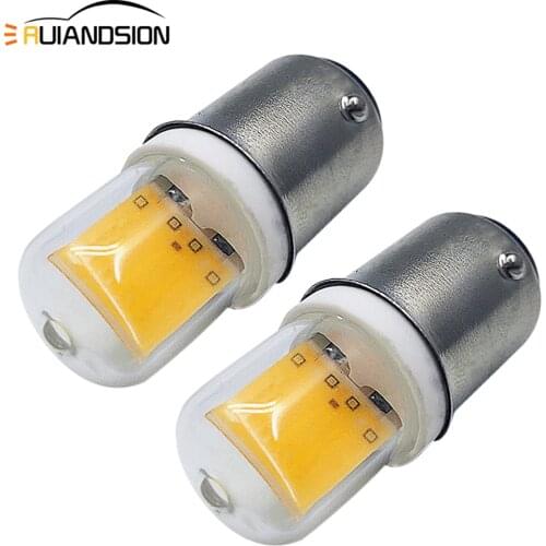 RUIANDSION 2Pcs BA15D AC 200V-240V 220V Old Sewing Machine Replacement LED Bulb Power Saved 2.5W For Janome Singer 6000K 4300K