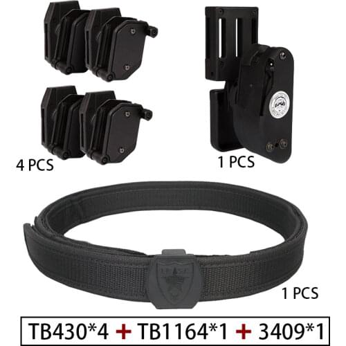Tactical Airsoft IPSC Belt Perfect Match with Holster Speed Magazine Pouch Set Competition Shooting Belt Tactical Mag Holster