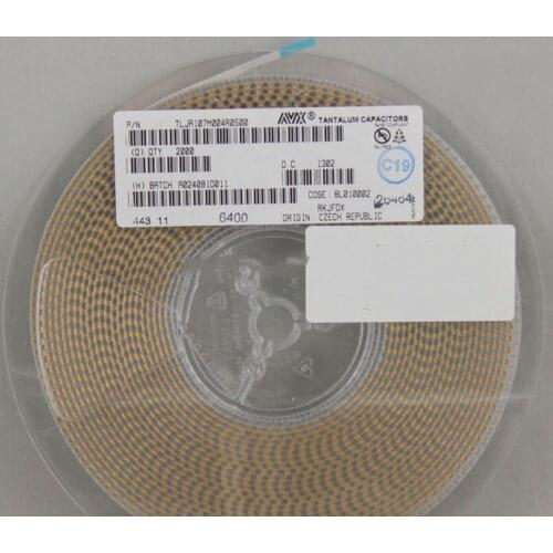 Tantalum capacitor A type_3216 107M (100uF) 4V ± 20% Type A_3216 107M (100uF) 6.3V ± 20% Type A_3216 225M (2.2uF) 16V ± 20