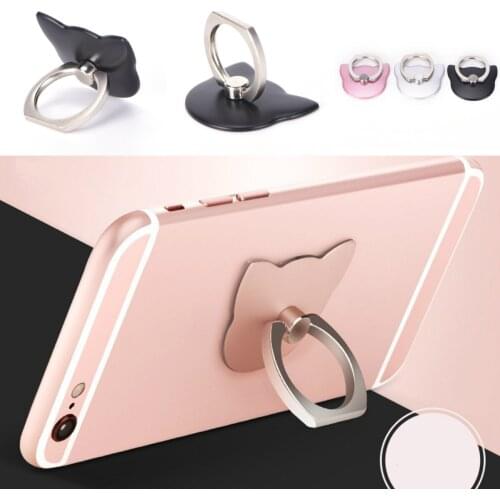 Universal Finger Ring Mobile Phone Smartphone Holder Metal Hand Stand Holder Desk Car For Smart Phone IPAD MP3 Car Mount Stand