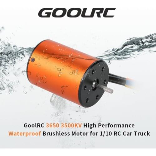 GoolRC 3650 3500KV Waterproof Brushless Motor for 1/10 RC Car HSP 94123 HuanQi 727 FS Racing 53625/53632