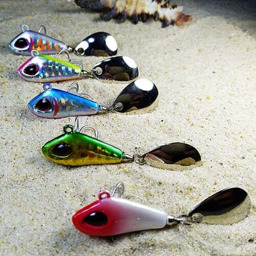 WALK FISH 1PCS 20mm-35mm Metal Mini VIB Fishing Lure 6g-25g Winter Ice Fishing Tackle Pin Crankbait Vibration Spinner