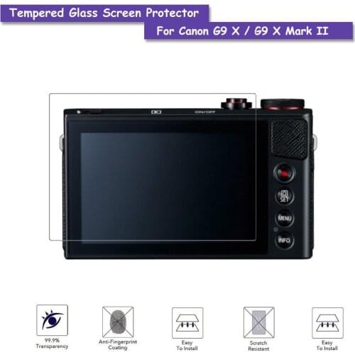 9H Tempered Glass LCD Screen Protector Real Glass Shield Film For Canon Powershot G9X G9 X Mark II Camera Accessories