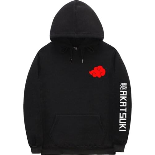 Japanese Streetwear Hoodie Anime Akatsuki Member Hoodies Hip Hop Pullover Sweatshirt Sudadera Hombre Harajuku Hoodie