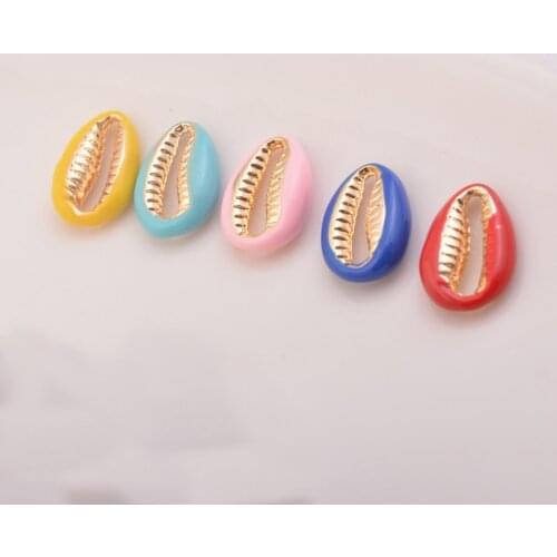 10pcs/lot 4.5*14mm Enamel Lips Charms Gold Color Metal Copper Painted Pendant DIY Errings Jewelry Components Findings